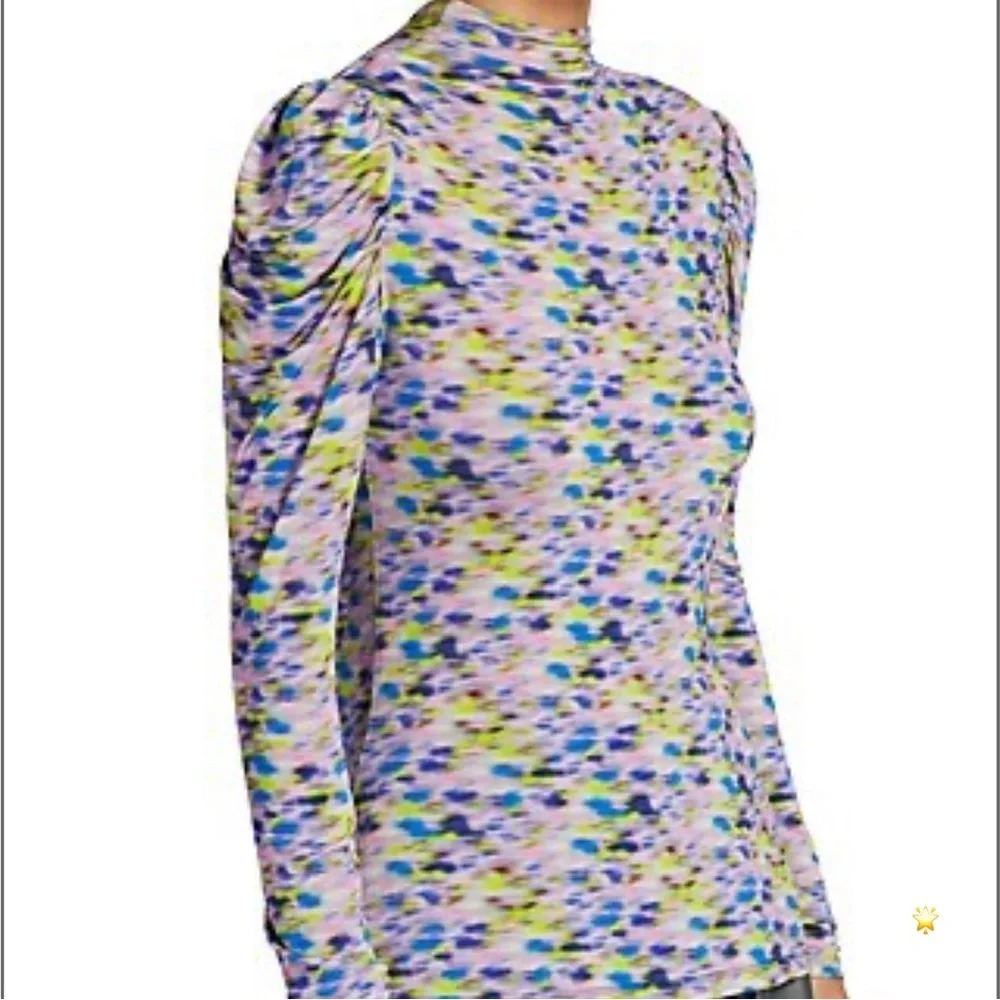 SIZE M TANYA TAYLOR ADONICA MULTICOLOR LONG SLEEVE - Picture 1 of 12
